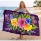 New Deisgn Rayon Sarong Hand Painted Flower Design Handmade In Bali